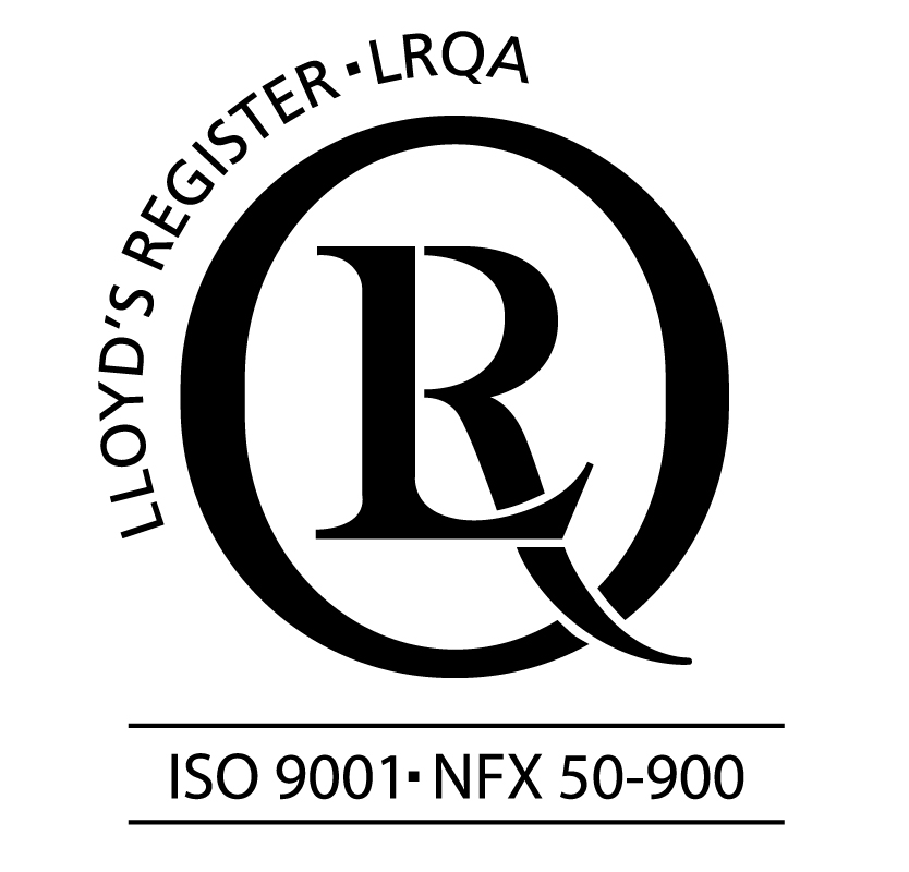 Logo ISO 9001 et NFX 50-900